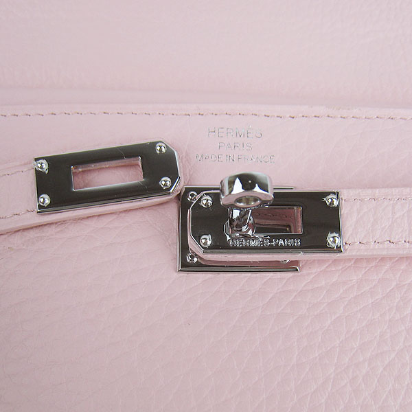 High Quality Hermes Kelly Long Clutch Bag Pink H009 Replica - Click Image to Close